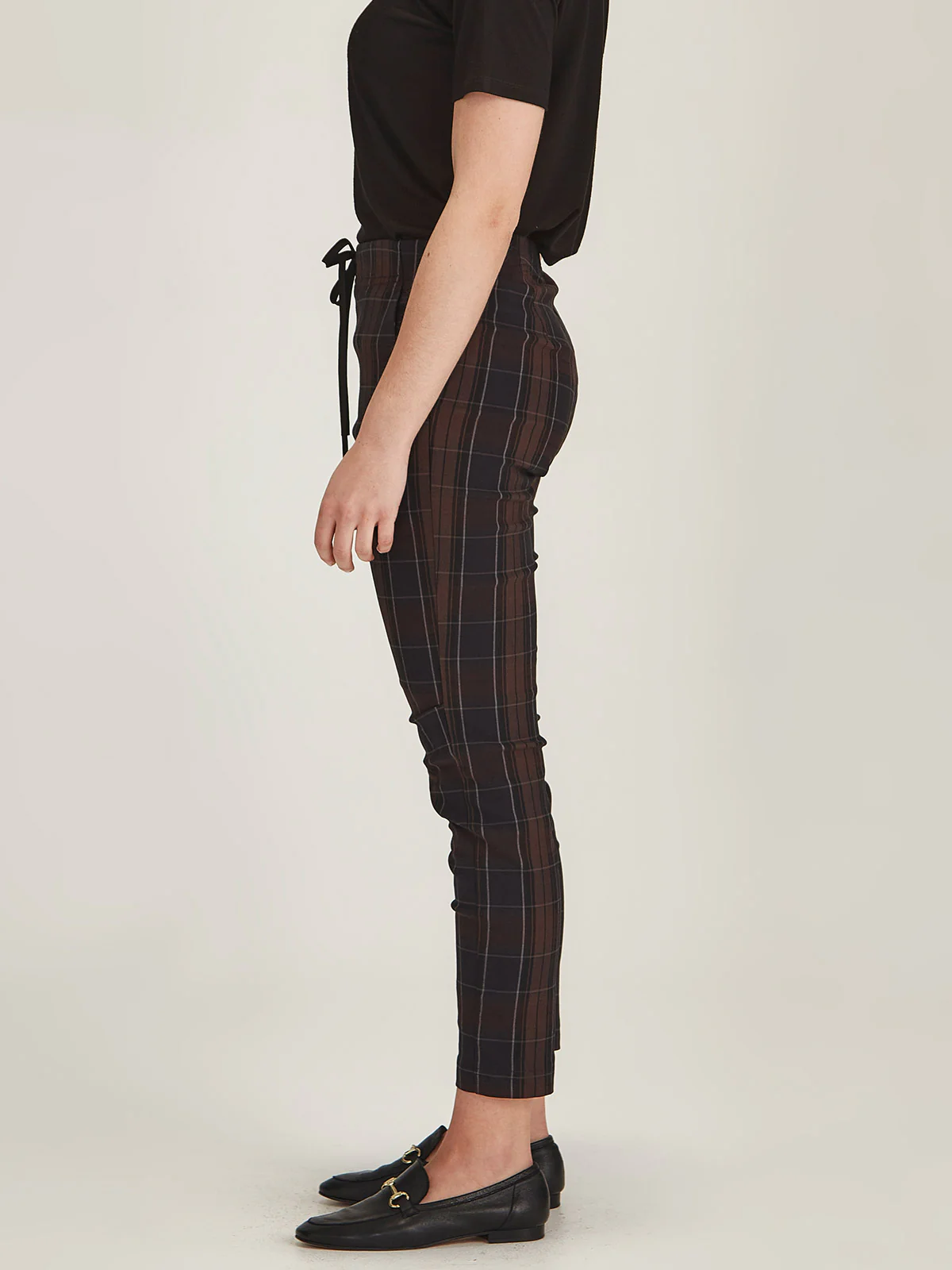 Sills Plaid Emily Jogger - Chocolate Plaid