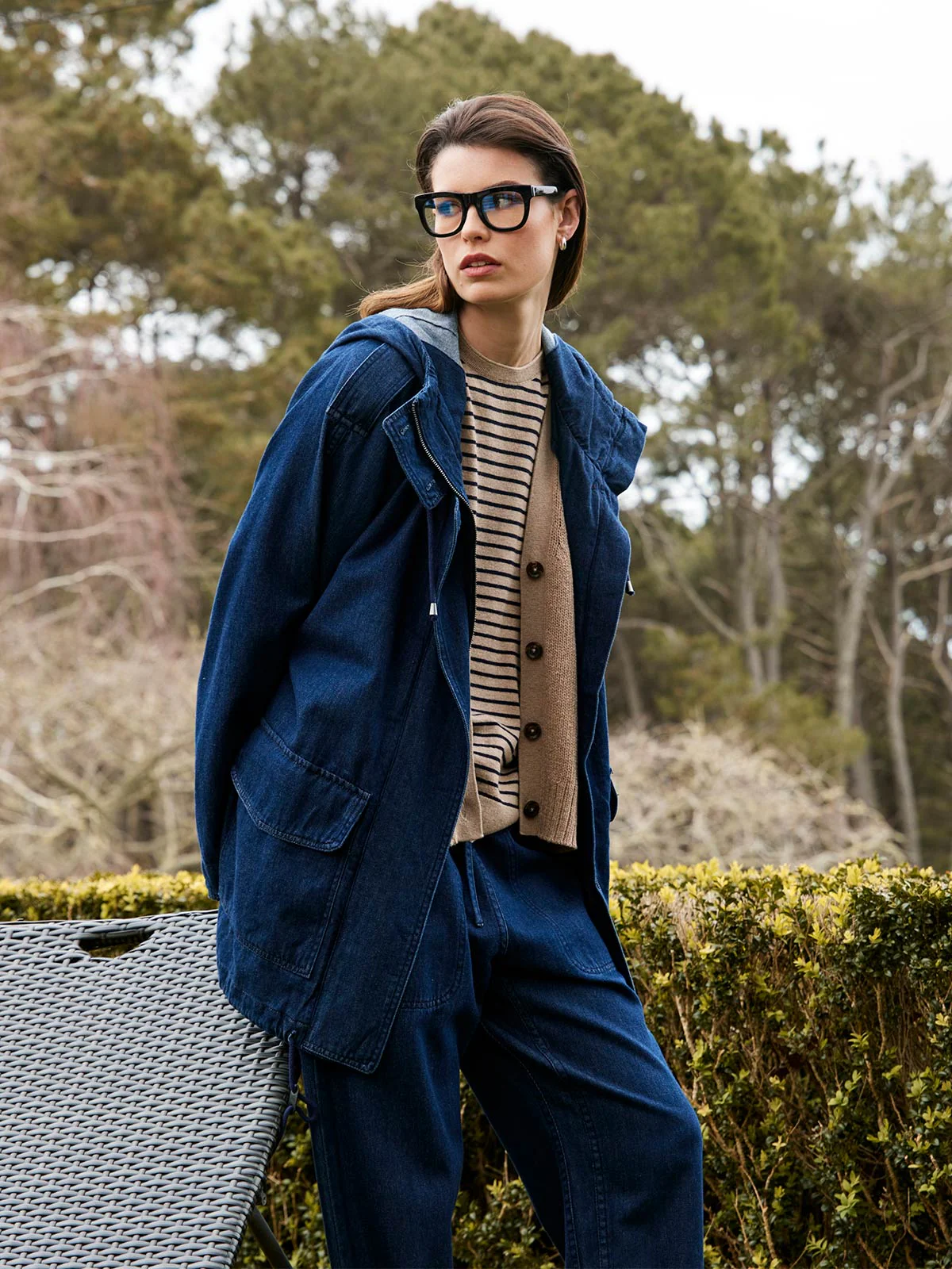 Sills Dover Denim Parka - Dark Wash