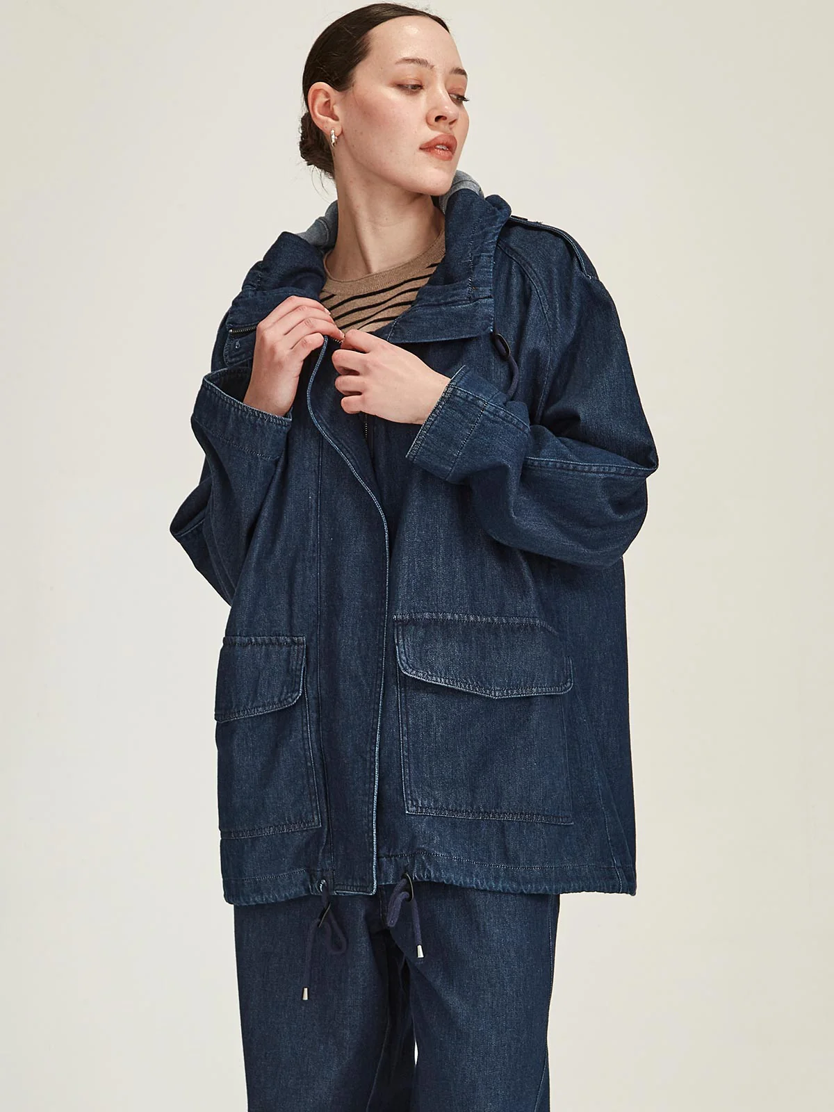 Sills Dover Denim Parka - Dark Wash
