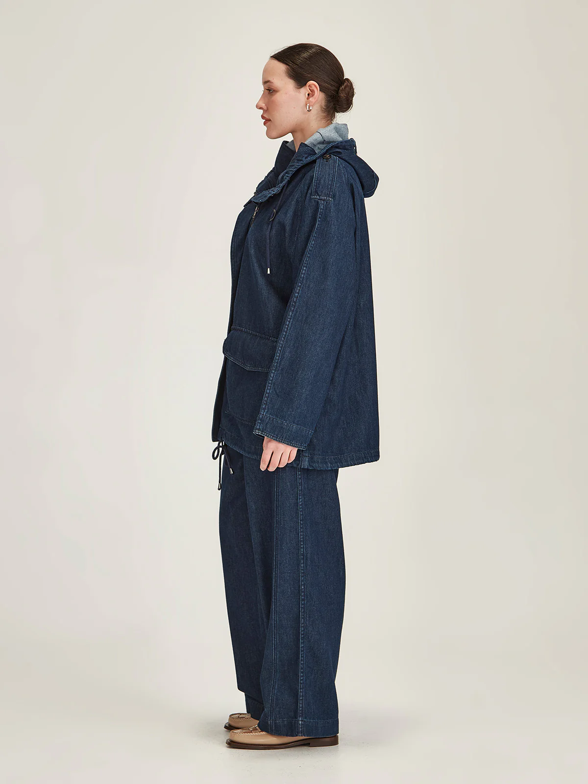 Sills Dover Denim Parka - Dark Wash