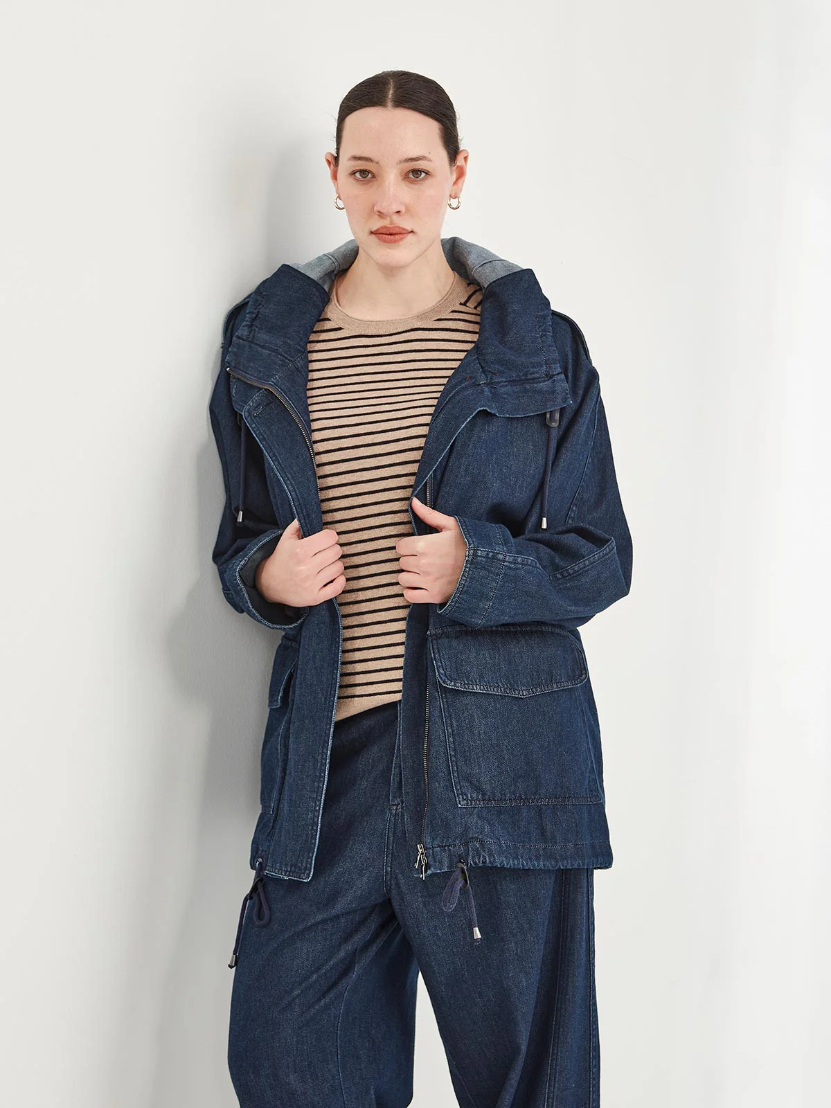 Sills Dover Denim Parka - Dark Wash