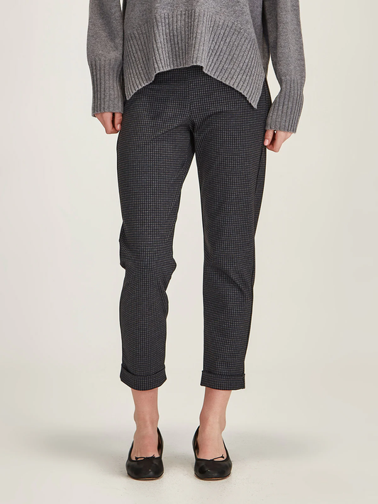 Sills Blue Check Hepburn Pant - Blue Check