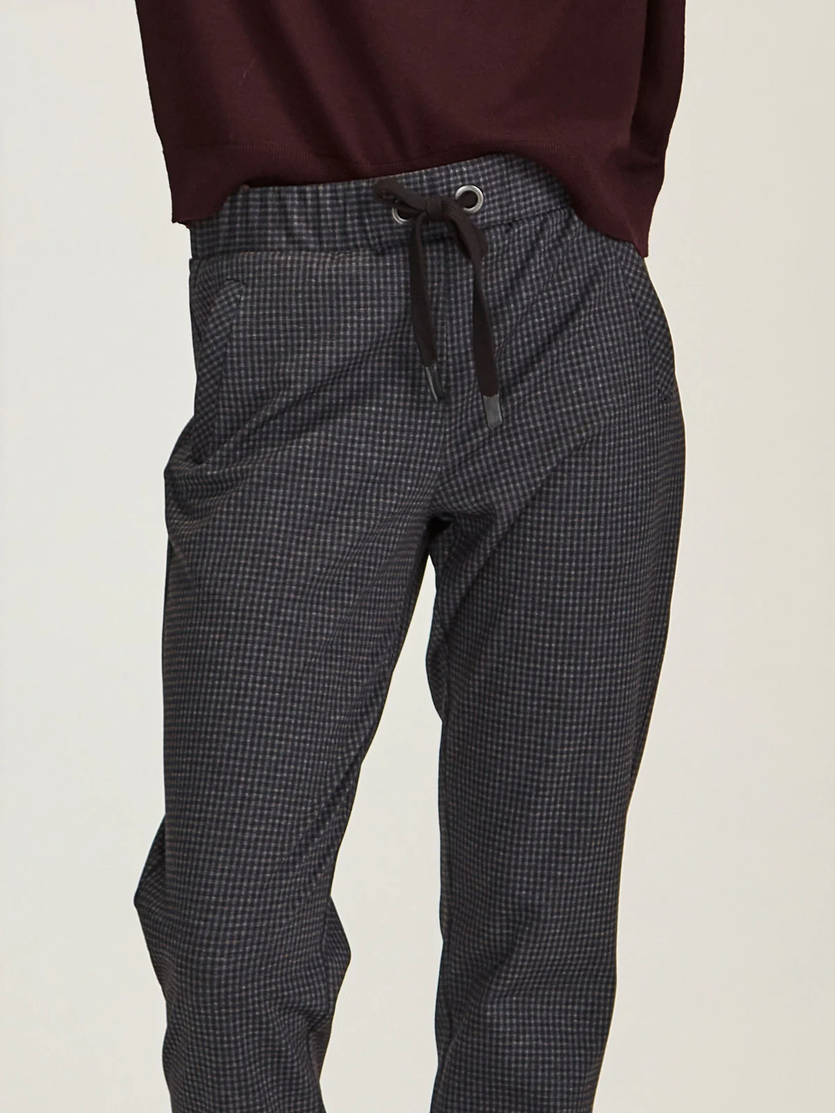 Sills Blue Check Jogger - Blue Check