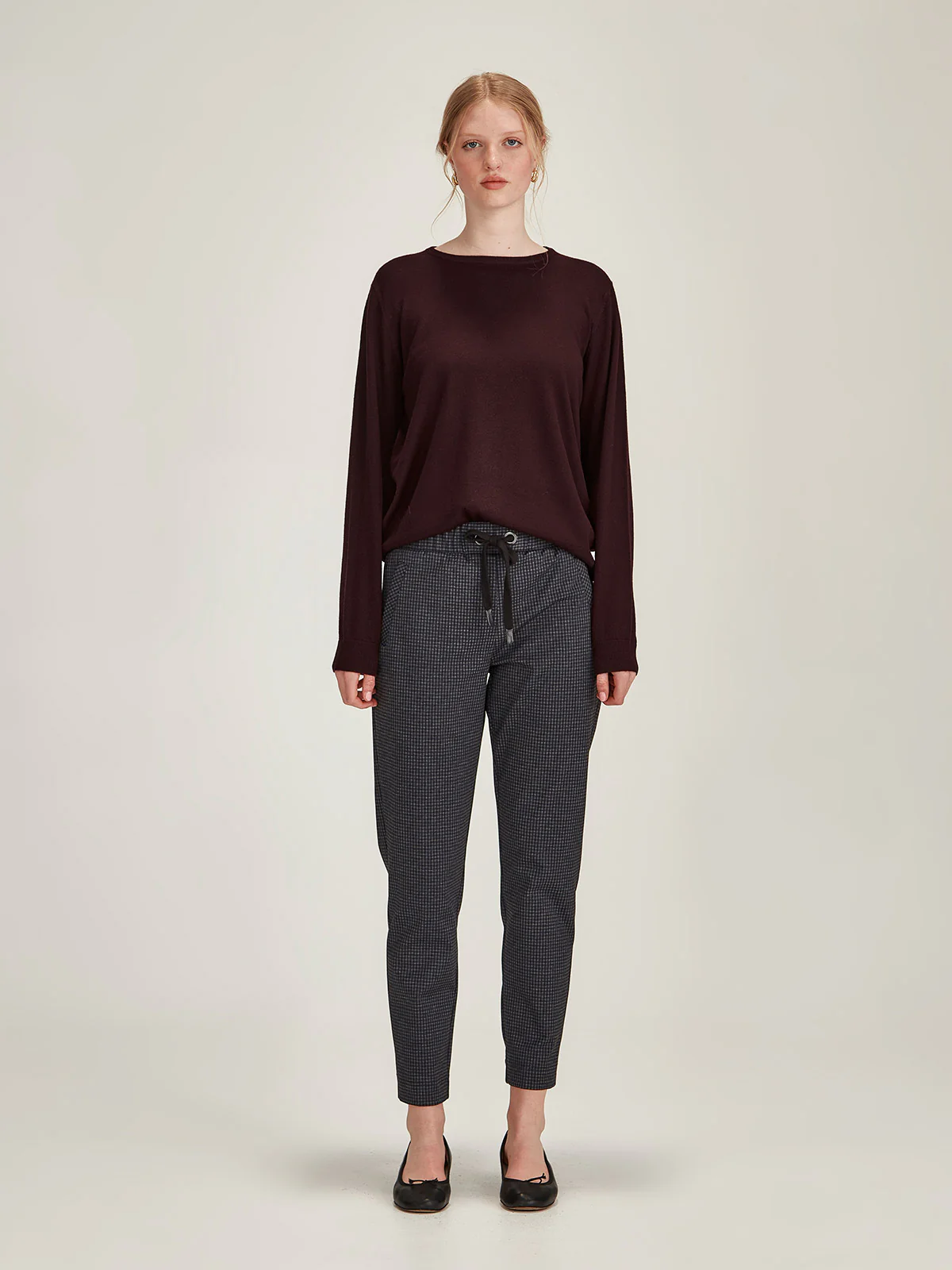 Sills Blue Check Jogger - Blue Check