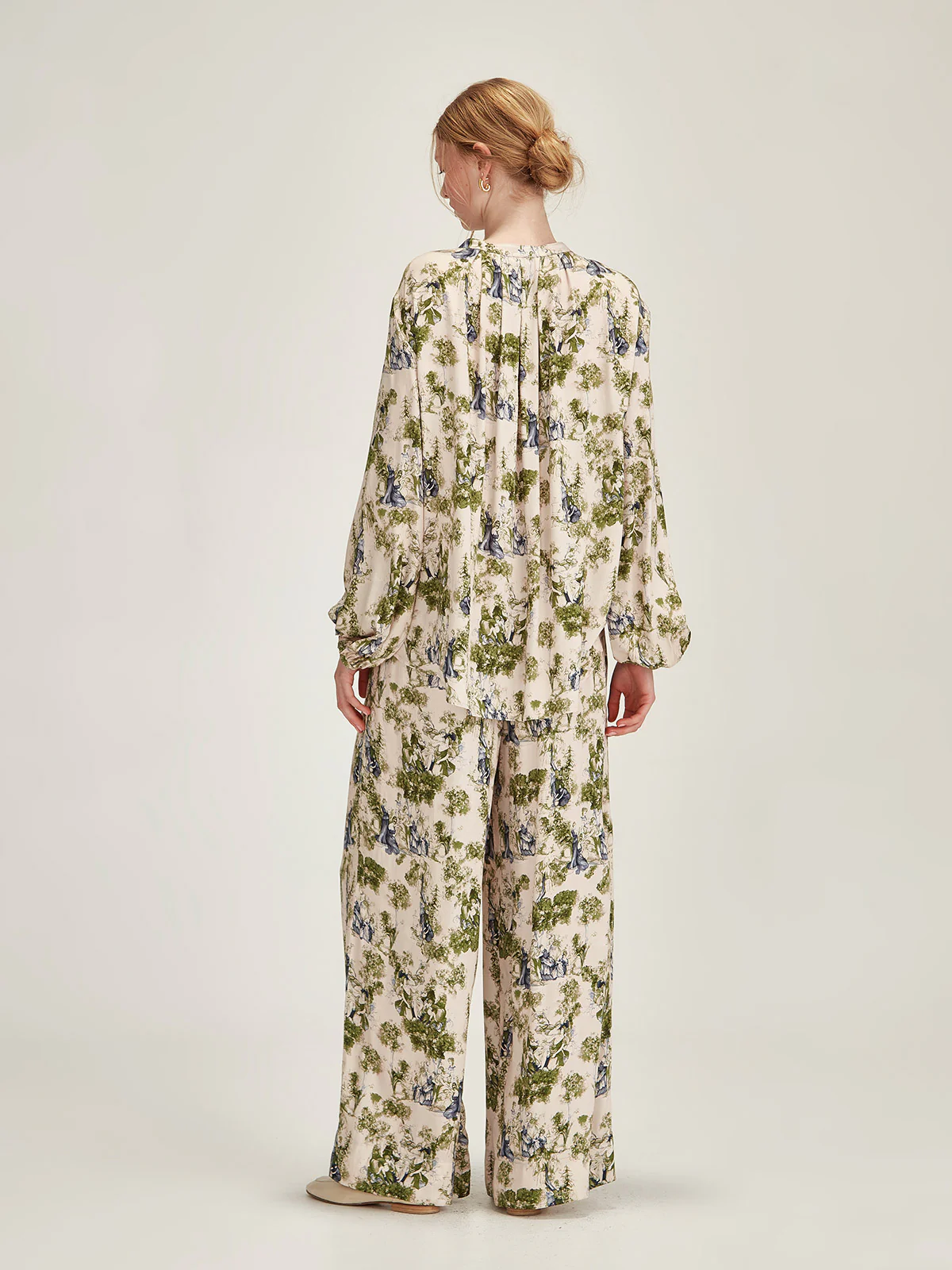 Sills Clara Print Pant - Moss Print