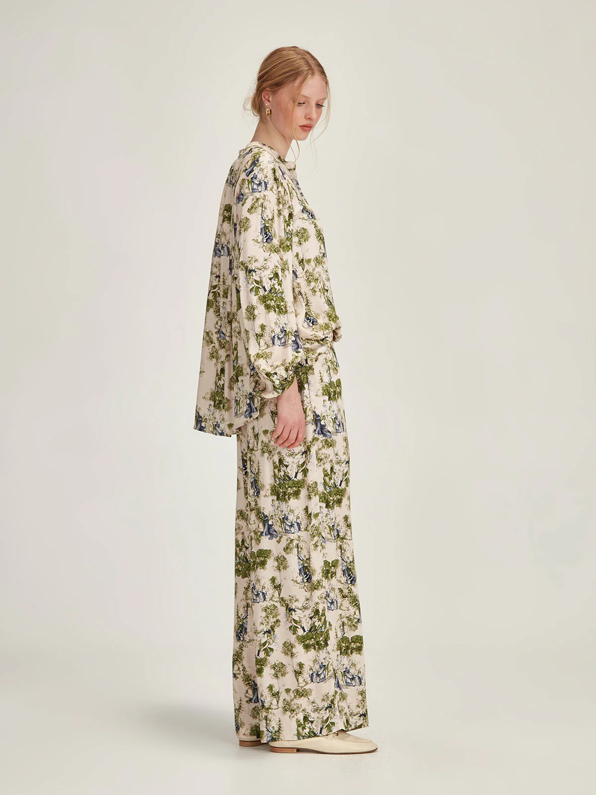 Sills Clara Print Pant - Moss Print