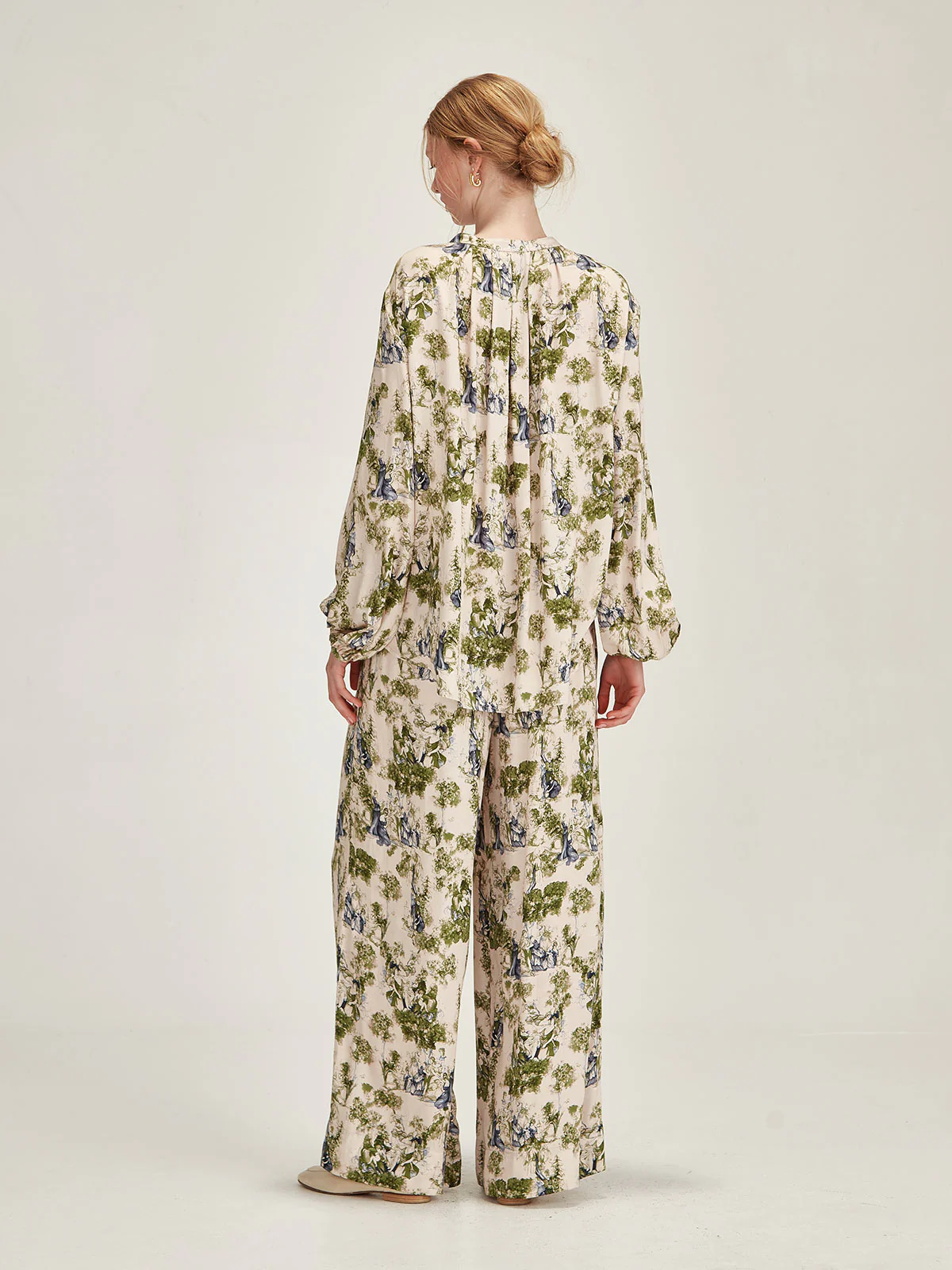 Sills Adora Print Shirt - Moss Print