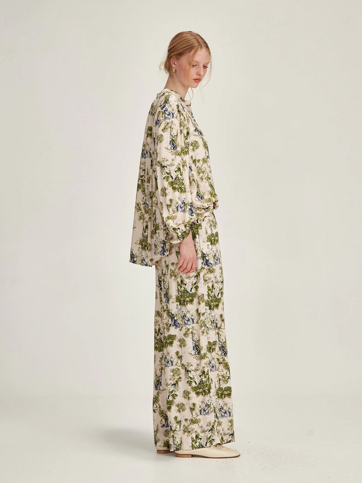 Sills Adora Print Shirt - Moss Print