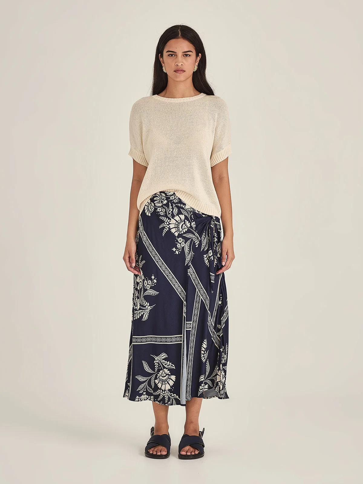 Sills Richmond Boxy Tee - Champagne