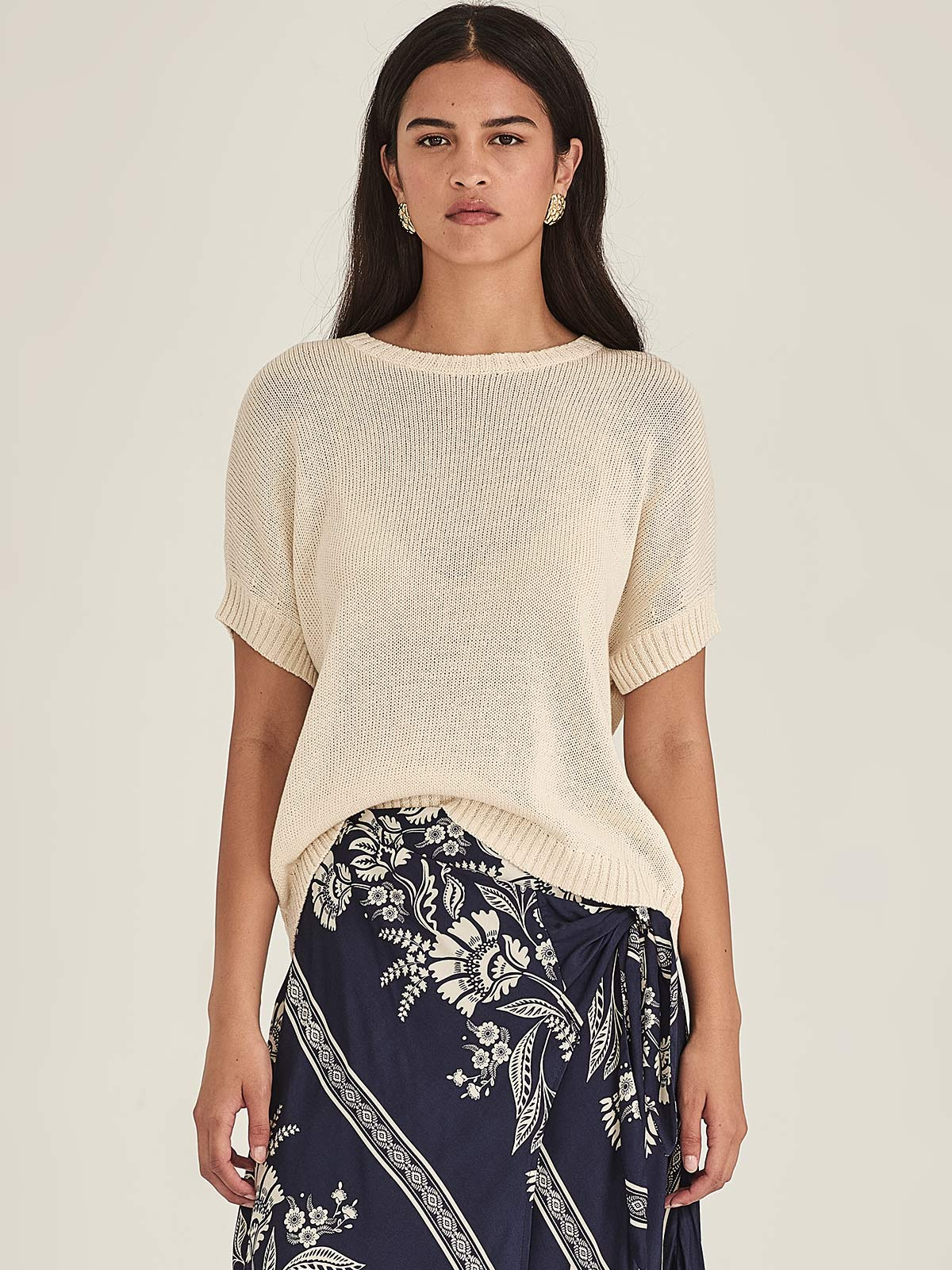 Sills Richmond Boxy Tee - Champagne