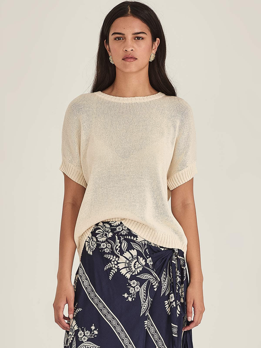 Sills Richmond Boxy Tee - Champagne