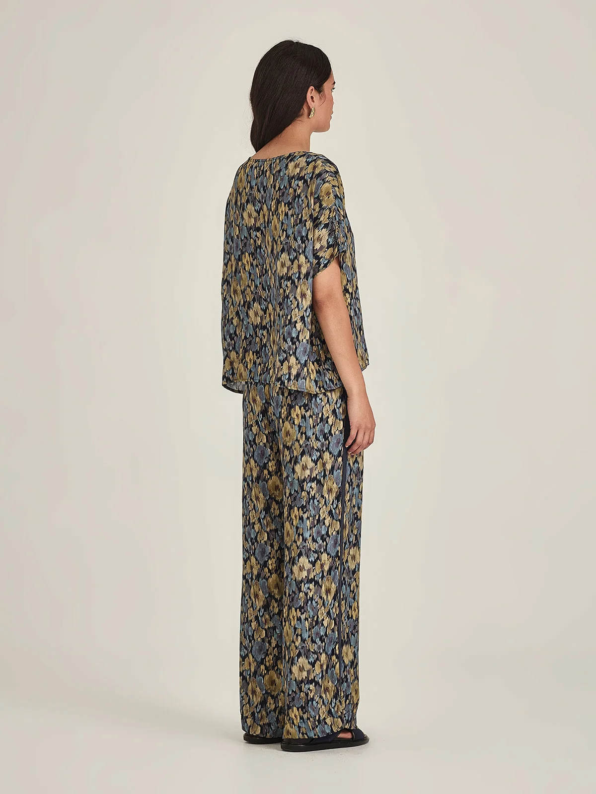 Sills Lucinda Print Top - Chambray Floral