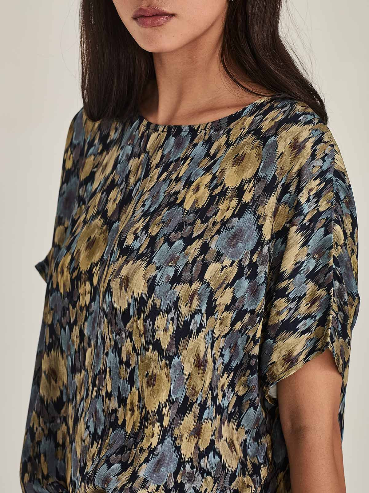 Sills Lucinda Print Top - Chambray Floral
