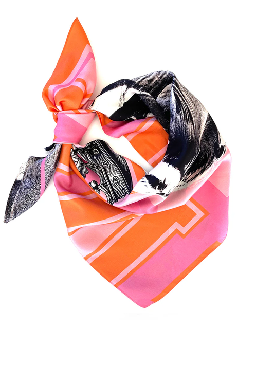 Dark Hampton The Simpson Large Silk Scarf