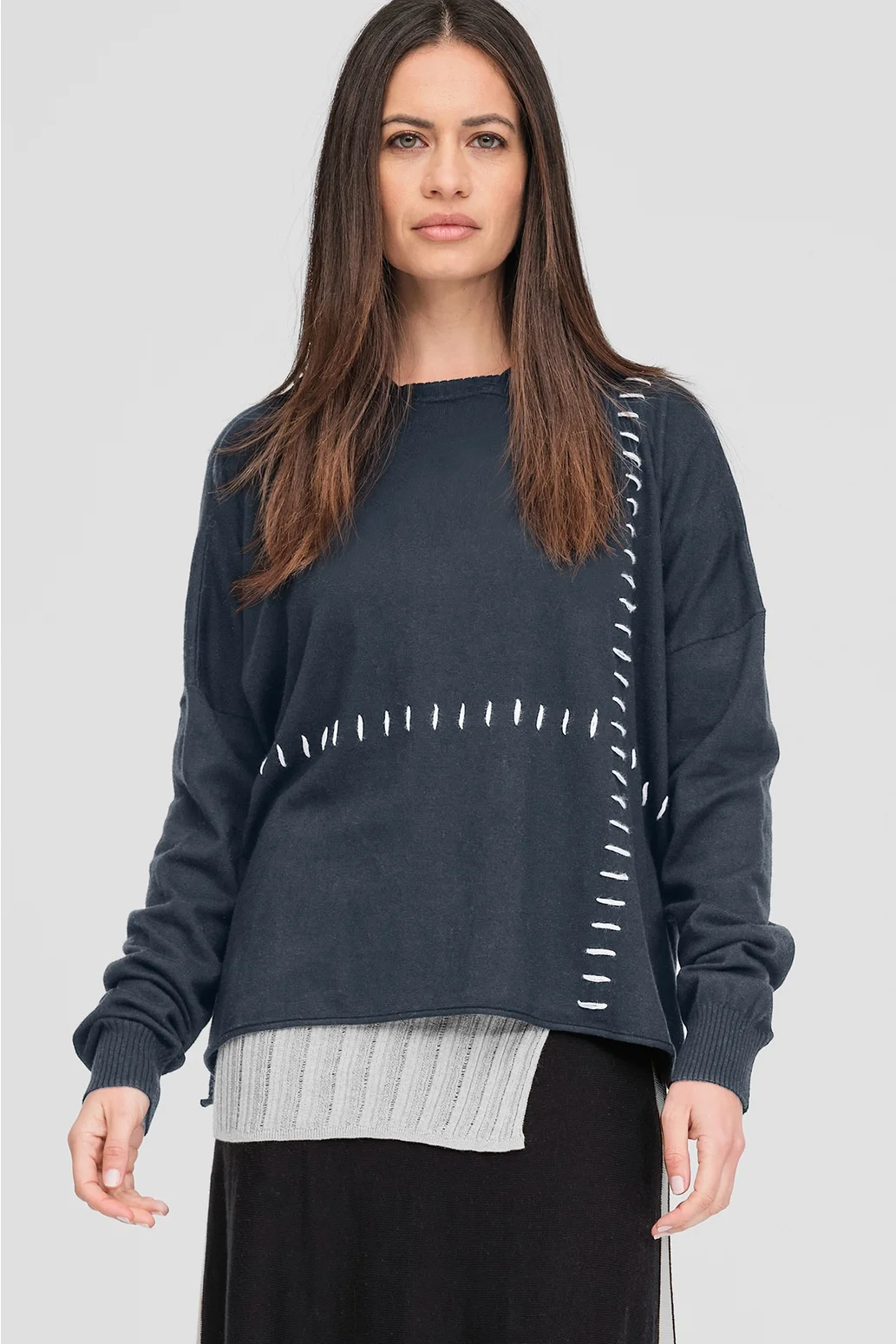 Taylor Stitched Lucent Hoodie - Storm/Ivory