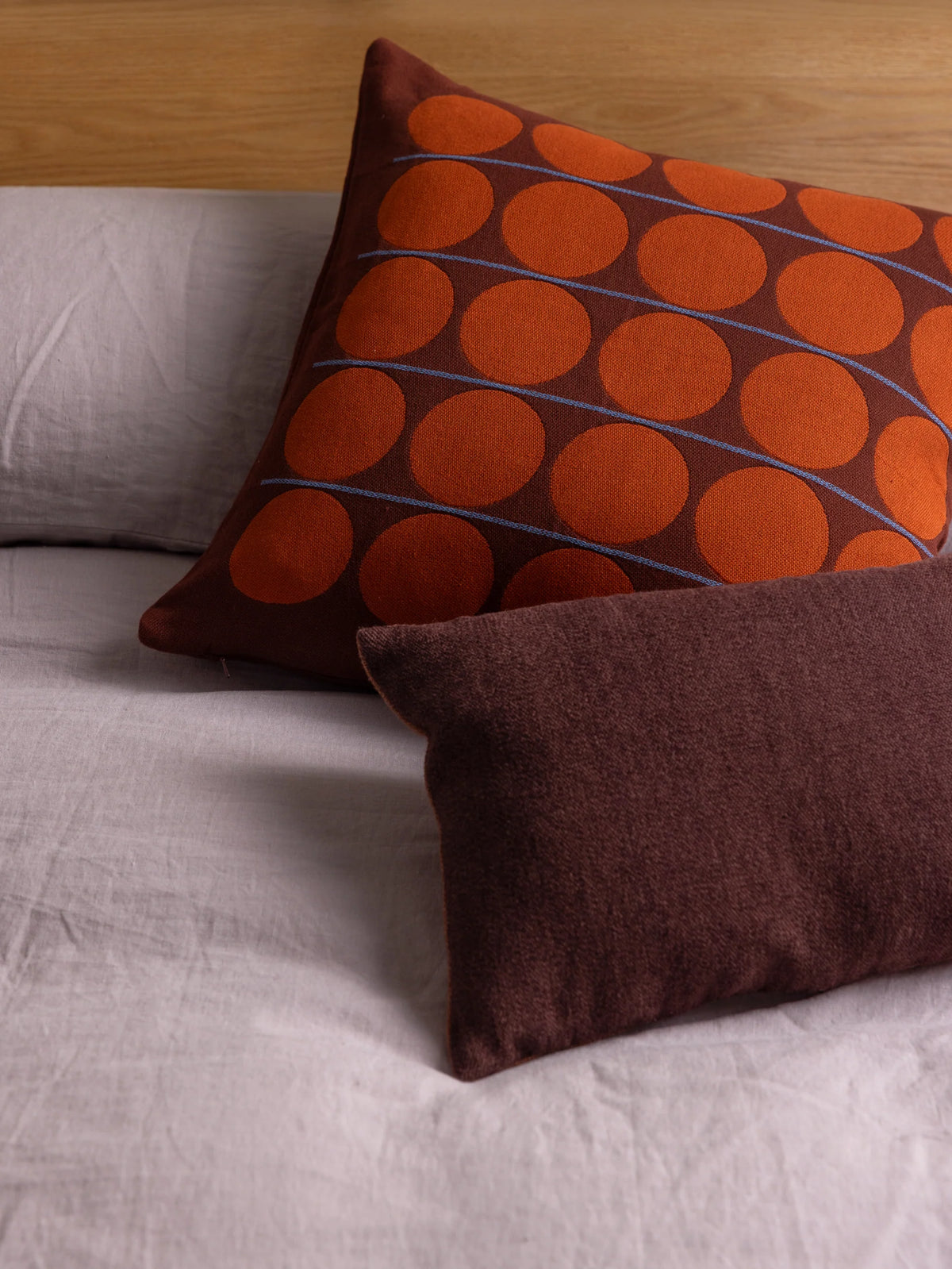 Citta Abacus Cushion Cover - Merlot/Cherry 55x55