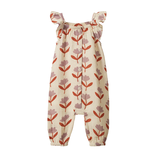 Nature Baby Tilda Suit Muslin - Fleurette Print