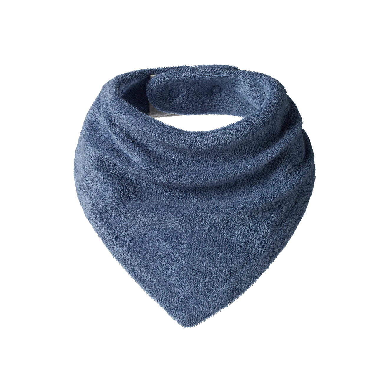 Nature Baby Triangle Bib Terry - Dusky Blue