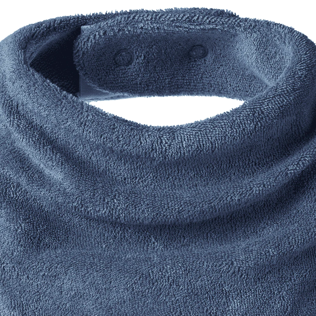 Nature Baby Triangle Bib Terry - Dusky Blue