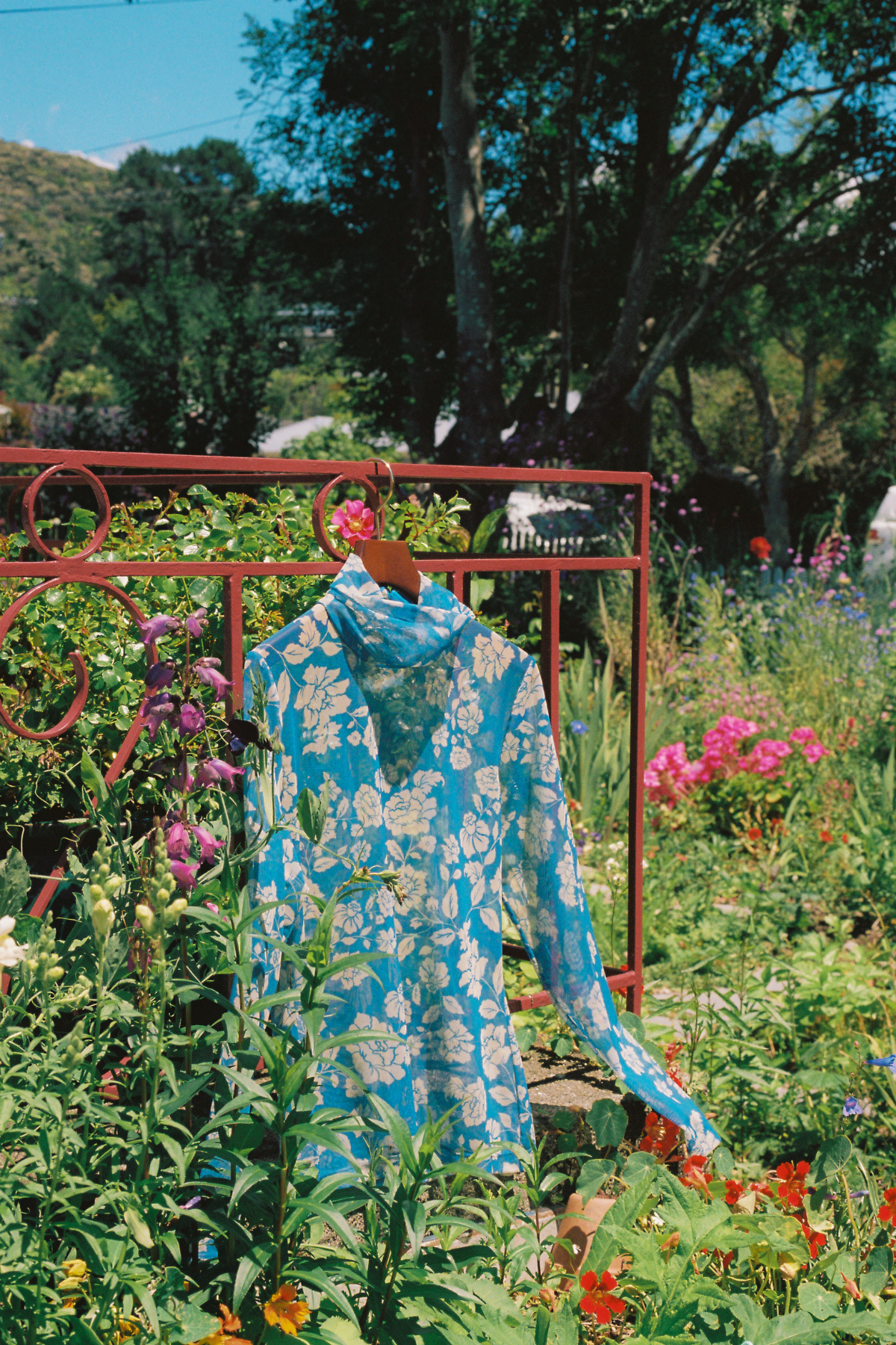 Twenty-Seven Names Rosa Turtleneck Top - Blue Stencil