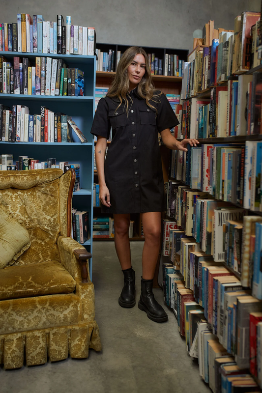 Thing Thing Utility Dress - Black