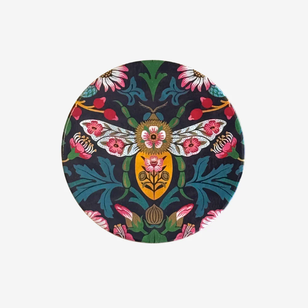 Tikitibu Coaster Damask - Bee
