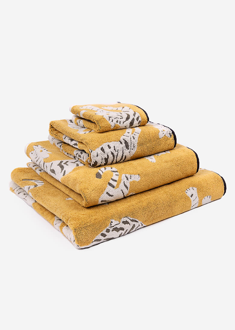 Anorak Organic Cotton Towels - Tigers