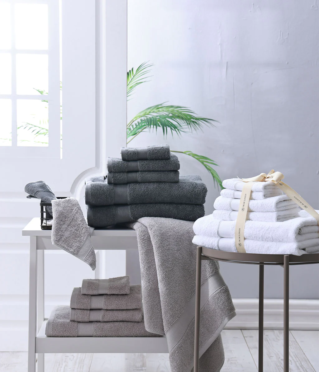 M. M Linen Pure Essentials Towel Bundle - Pumice