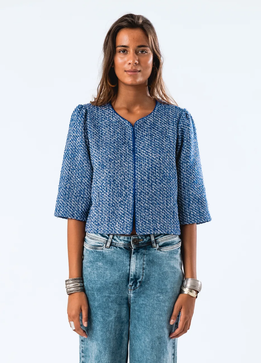 Lollys Laundry Trine Short Jacket 3/4 - Dark Navy
