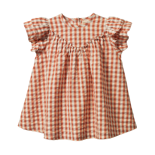 Nature Baby Una Dress - Dandelion Gingham