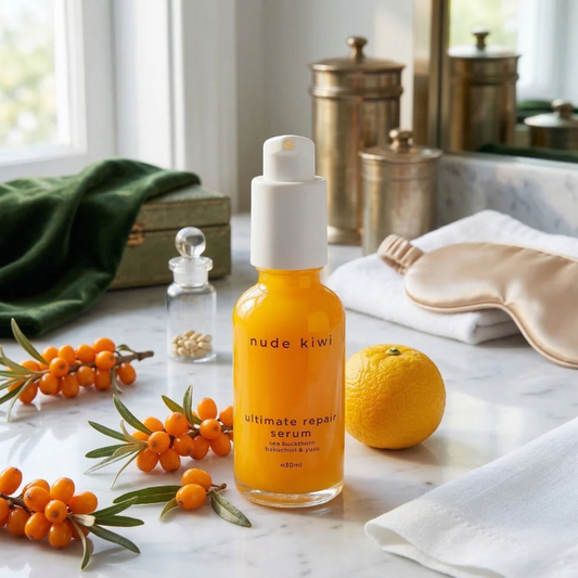 Nude Kiwi Ultimate Repair Serum with Sea Buckthorn, Bakuchiol, & Yuzu - 30ml