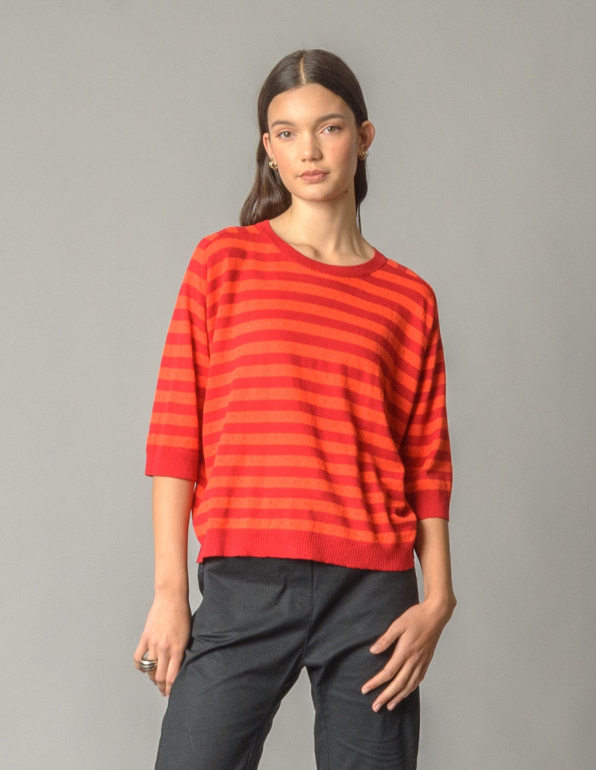 NON Weekend Top - Scarlet Orange