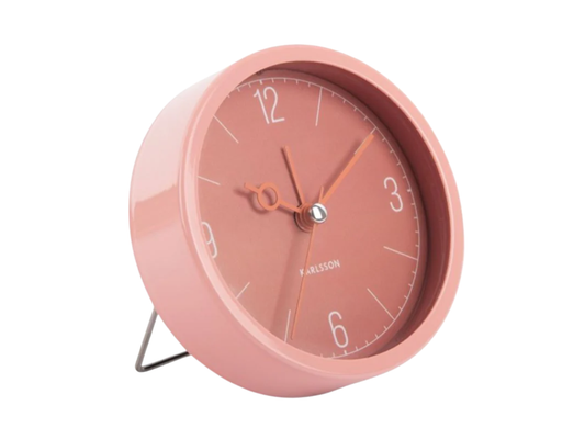 Karlsson Monocle Alarm Clock - Blush Red