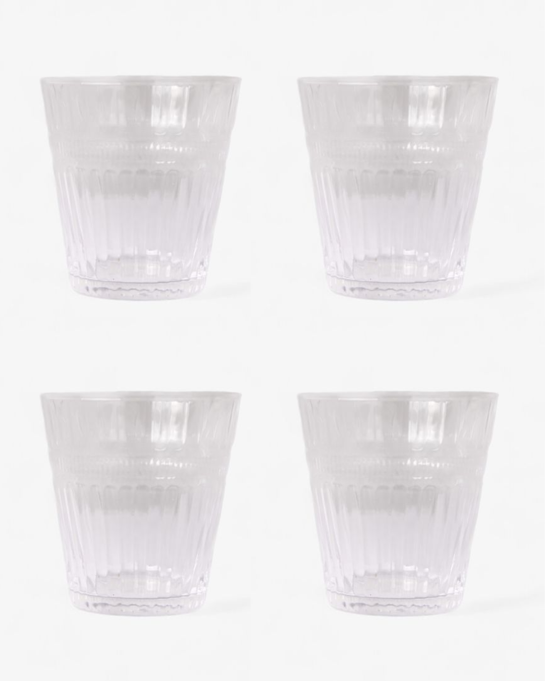 French Country Glow Tumbler - Clear Set of 4