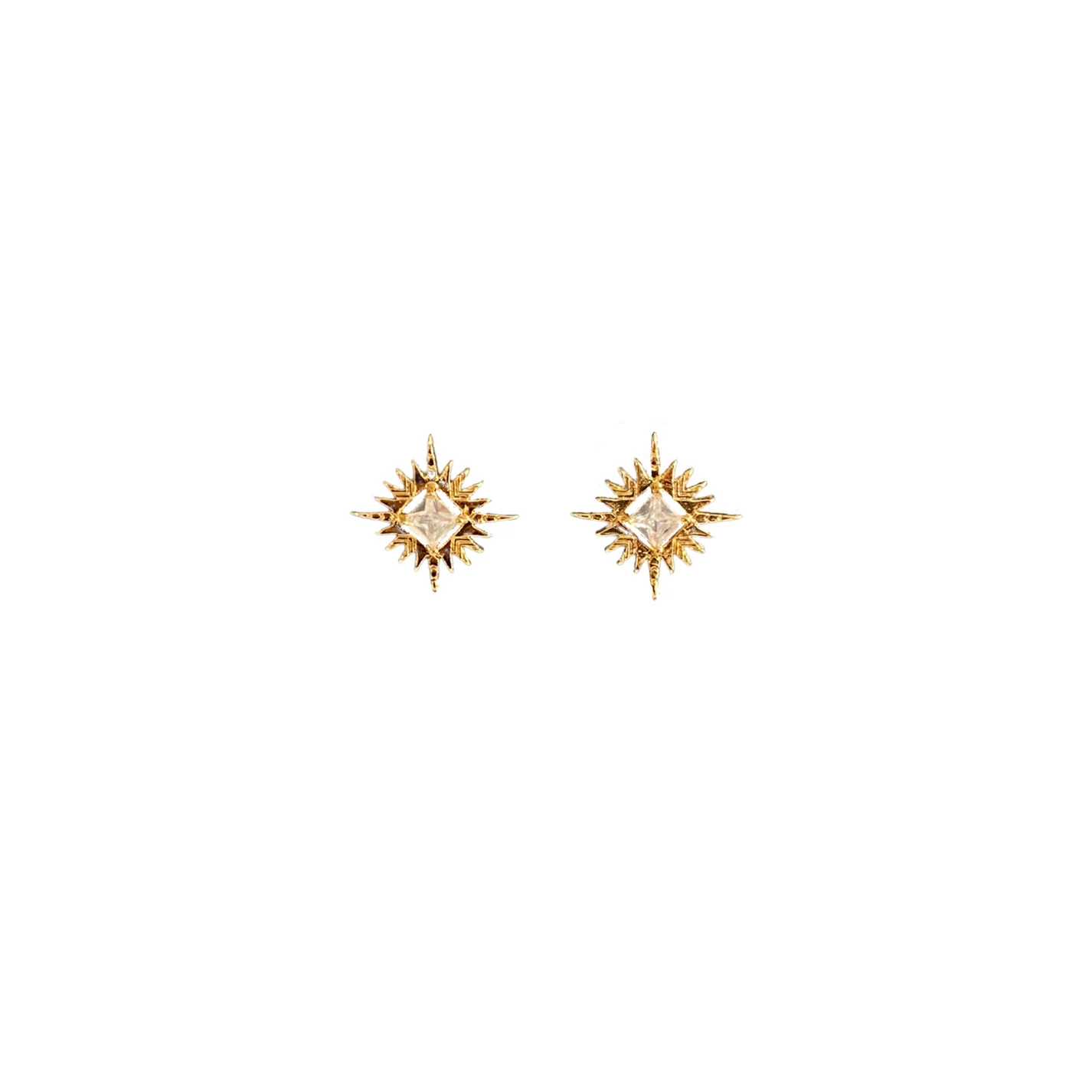 Lindi Kingi Starburst Studs - Gold