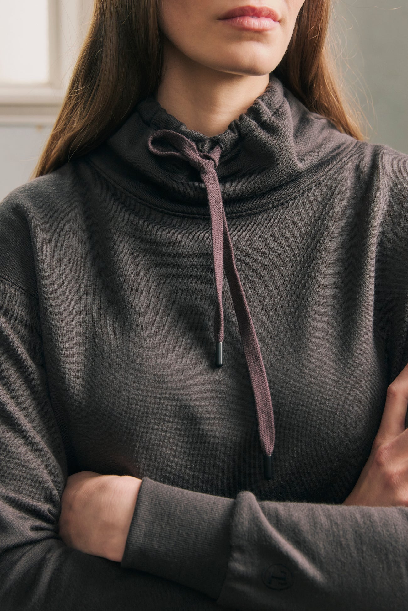 Toorallie Merino Lounge Funnel Neck - Date