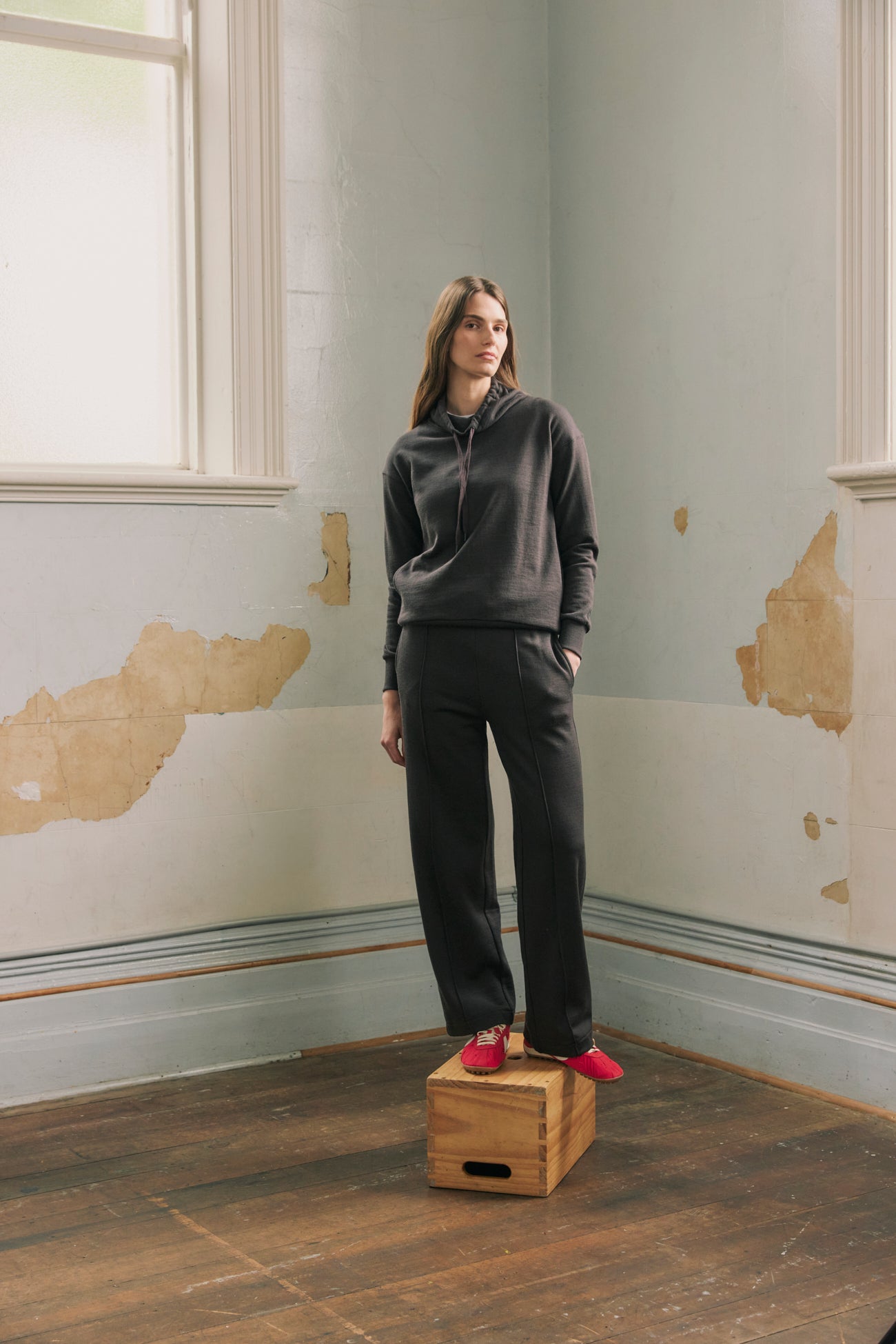 Toorallie Merino Lounge Funnel Neck - Date