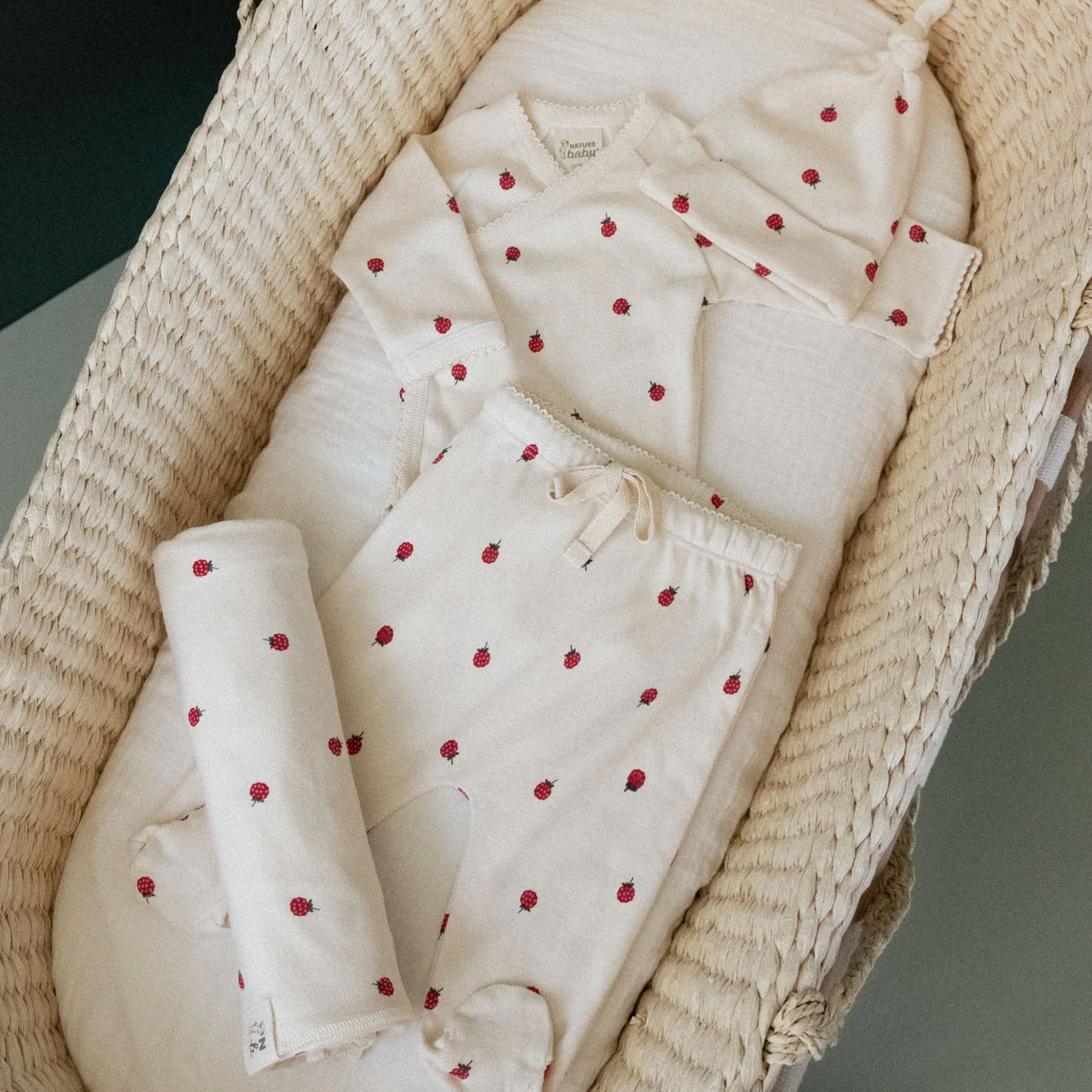 Nature Baby Welcome Home Bundle - Raspberry Print