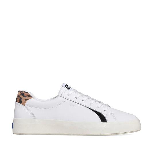 Keds Pursuit Leather Sneaker - White/Tan