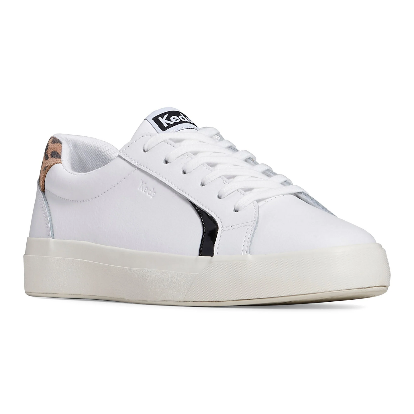 Keds Pursuit Leather Sneaker - White/Tan