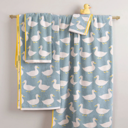 Anorak Organic Cotton Towels - Waddling Ducks