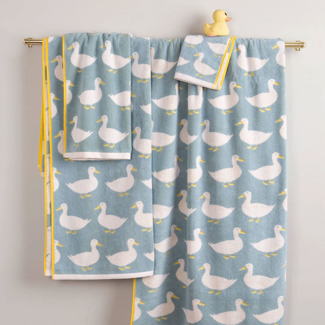 Anorak Organic Cotton Towels - Waddling Ducks