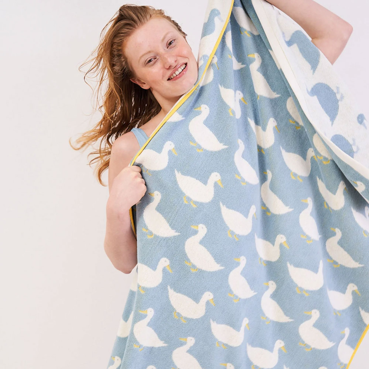 Anorak Organic Cotton Towels - Waddling Ducks