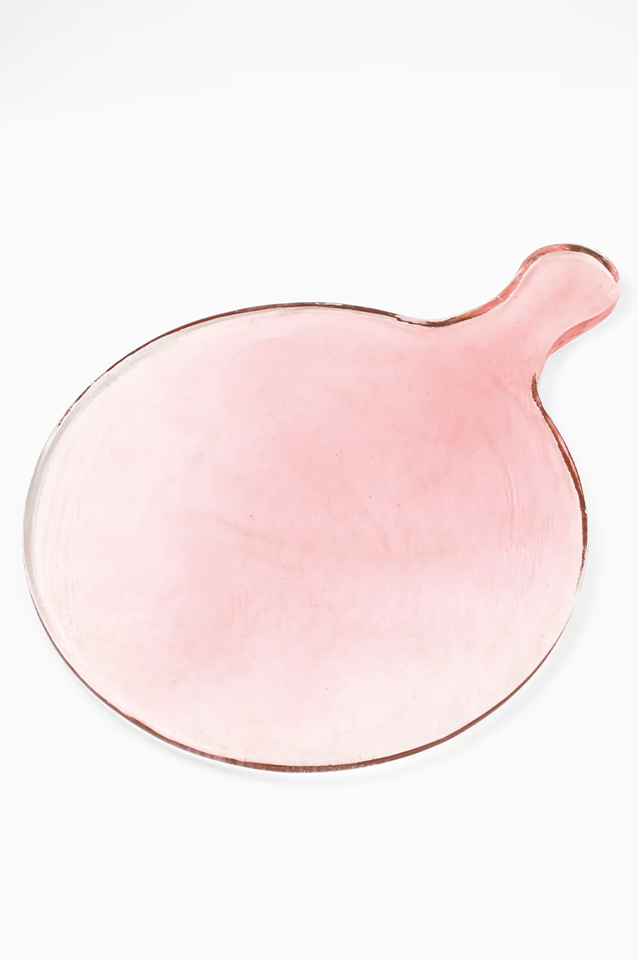 Bianca Lorenne Round Glass Serving Board - Rose