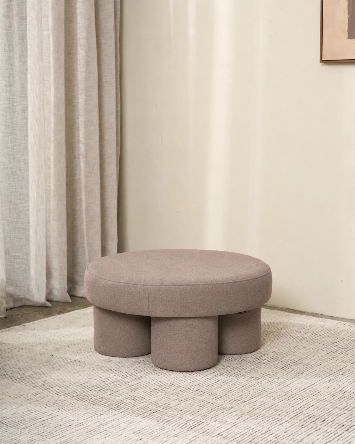 Ned Lume Ottoman - Camel