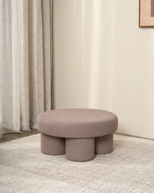 Ned Lume Ottoman - Camel