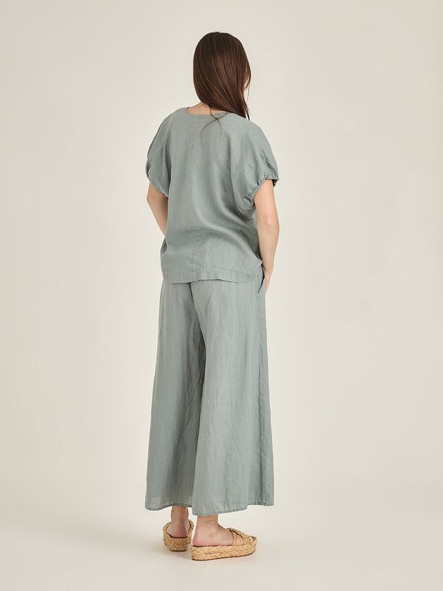 Sills Billie Linen Top - Seaweed