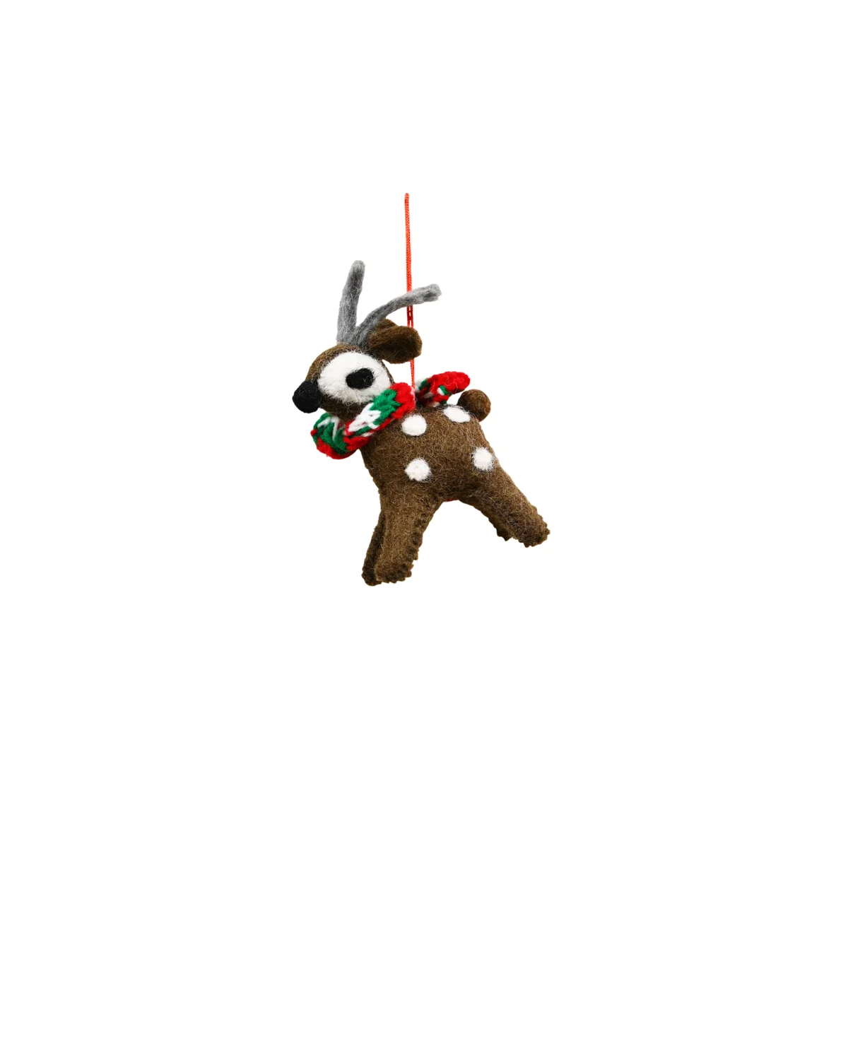 Maytime Felt Hanging Deer with Scarf - Bambi