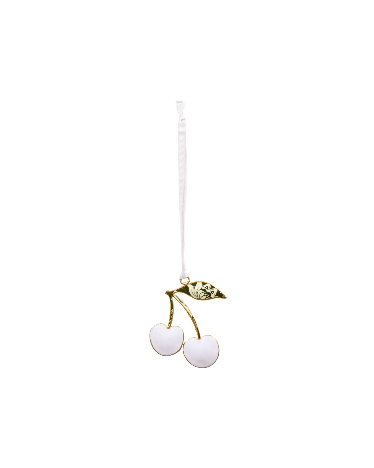 Maytime Floral Hanging Cherries - White Magnolia