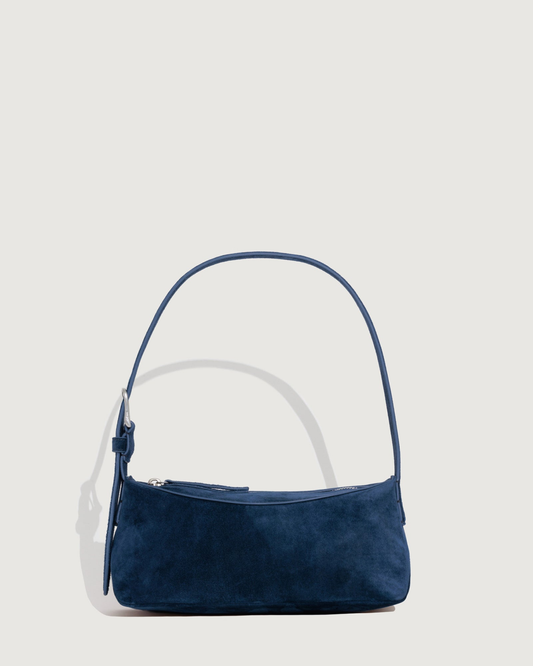 Yu Mei Bobby Bag - Blue Navy Suede